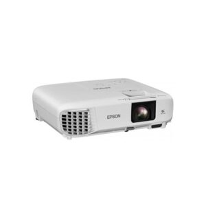 نمای روبروی ویدئوپروژکتور اپسون مدل EH-TW740 با لنز باکیفیت و طراحی مدرن، مناسب برای سینمای خانگی با قیمت اقتصادی و نمایش تصاویر شفاف و زنده.